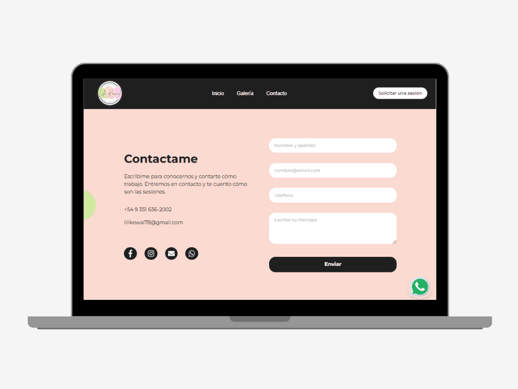 Imagen 7 de Sitio web Fotografía de Familia.